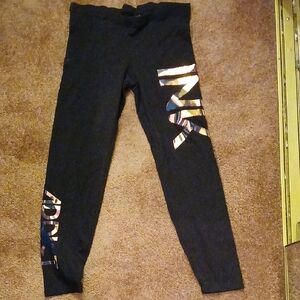 Stylish Black Leggings with Multicolor Print